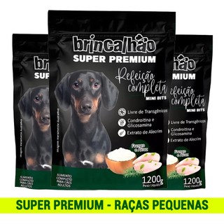 Kit 3 Pacotes de Ração para Cães de Raças Pequenas Premium Especial 3,6kg + Brinde