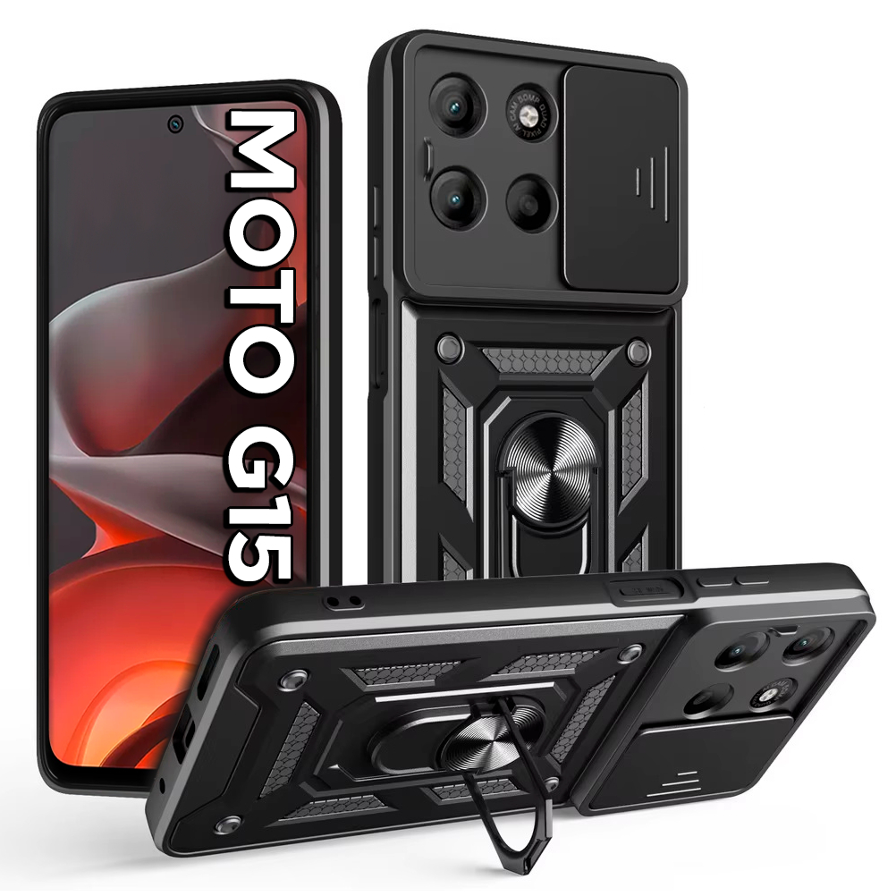 Capa Capinha Case Motorola Moto G15 XT2521 Anti Impacto Armadura Shield - Tela 6
