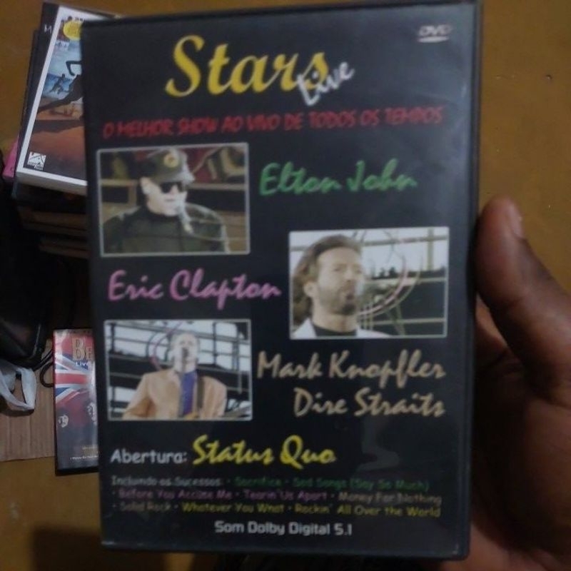 Dvd Original Usado - Stars Live - Elton John Eric Clapton Mark Knopfler Dire Straits Status Quo