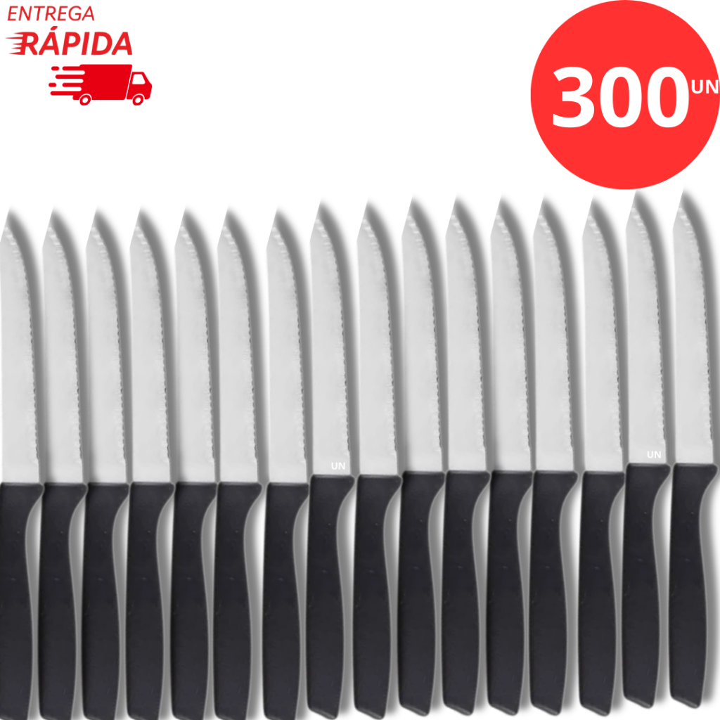 Kit 300 ou 150 Peças de Facas PREMIUM De Mesa Para Restaurantes Cozinha Lanchonetes