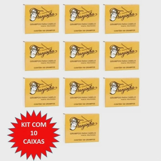 Grampo cabelo Franjinha Nº 5 - Kit  caixas (500/1000/1500 unidades) Presilha de cabelo em Oferta na Shopee