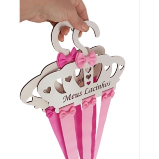 Porta laços, Cabide Organizador meus lacinhos em MDF em Oferta na Shopee