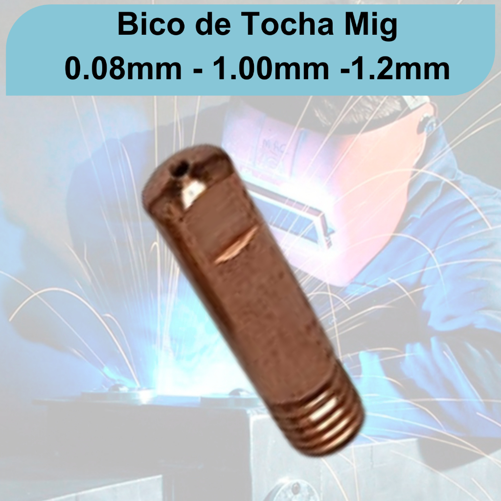 Bico De Contato Bocal Pressao Difusor Para Tocha Solda Mig 130 150 195 205 Mag Completo 15AK 15AK 24KD Migflex 160/250 em Oferta na Shopee