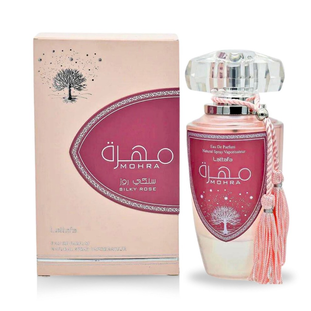 Perfume Lattafa Mohra Silky Rose Eau de Parfum Feminino 100ml (ORIGINAL)