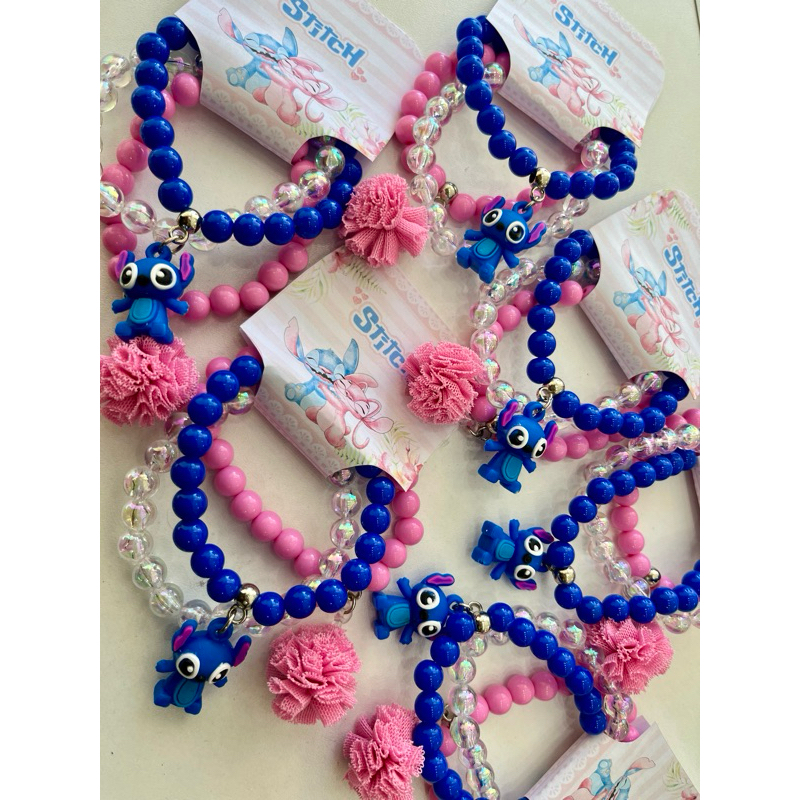 Pulseira Stitch de Miçangas/kit pulseiras infantil em Oferta na Shopee