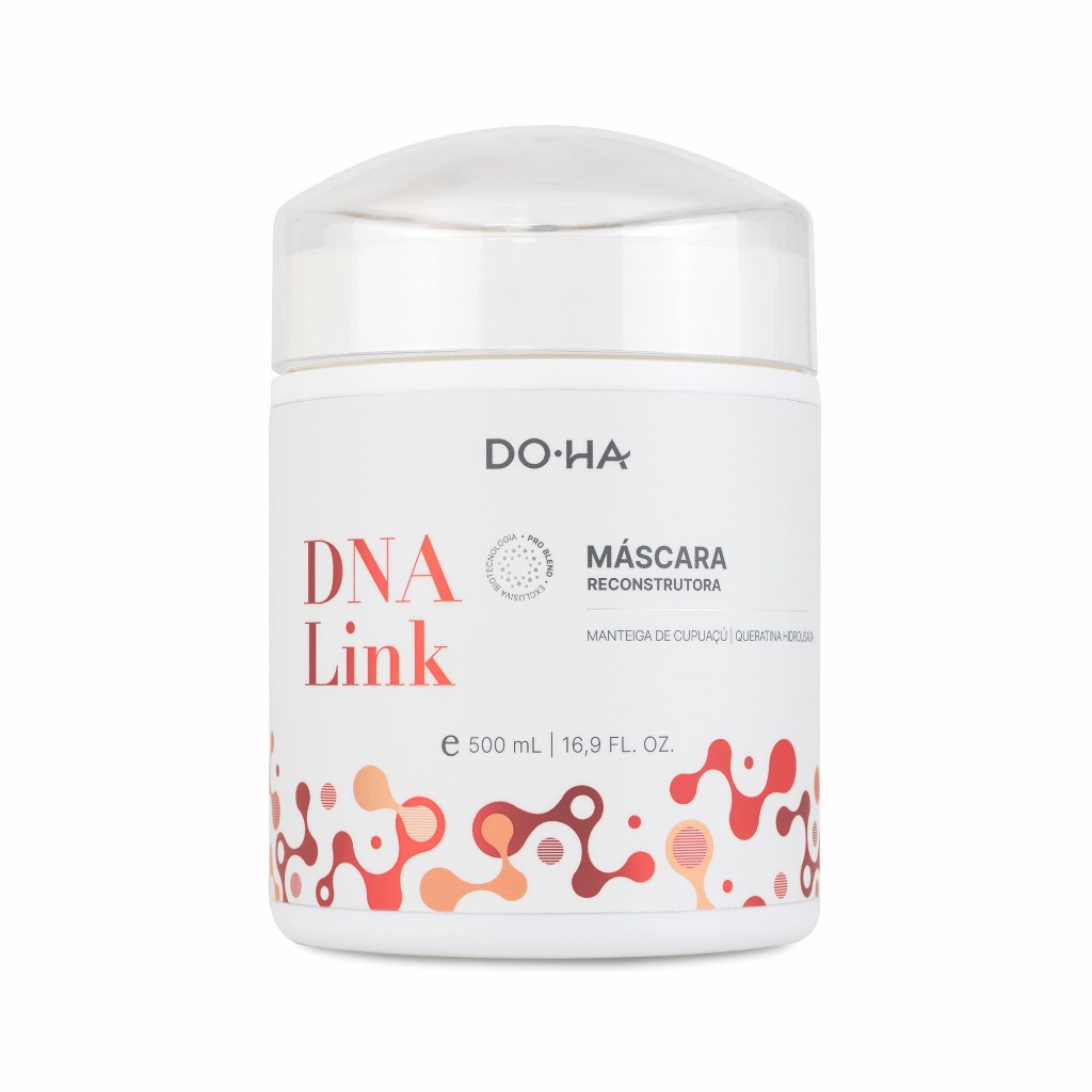 Doha DNA Link Máscara Nutrição 500ml Doctor Hair Reconstrução Tratamento Cabelo Forte Brilho Macio