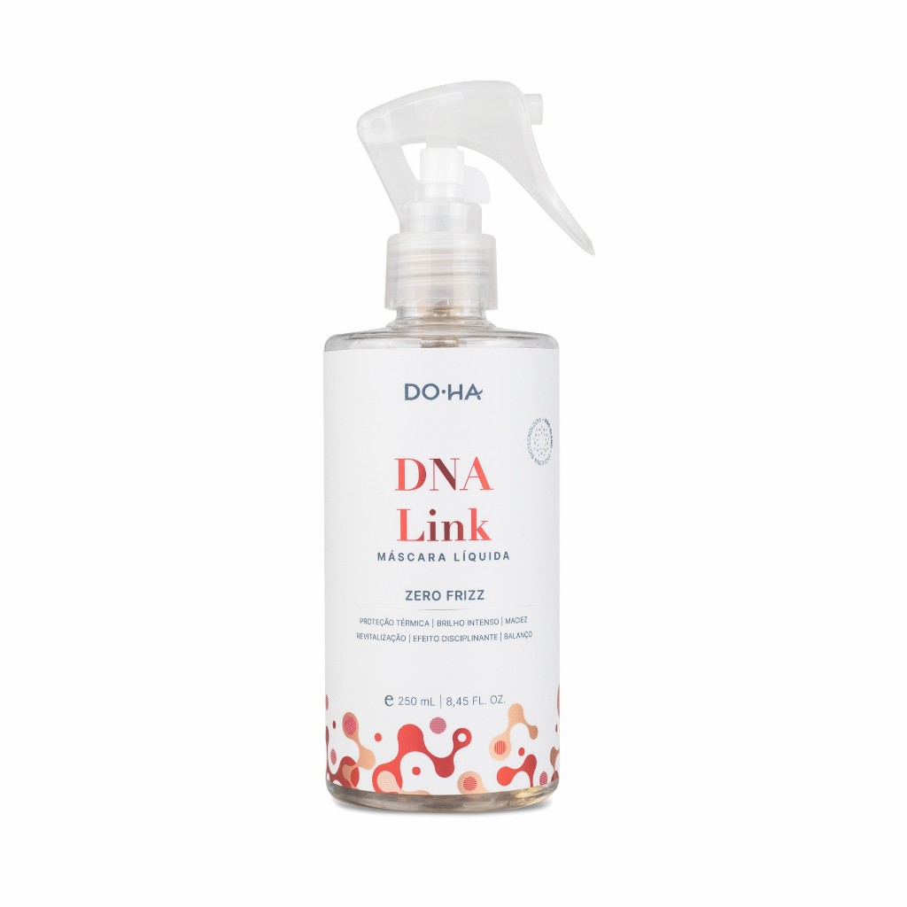 Doha Máscara Líquida DNA Link Nutrição 250ml Doctor Hair Tratamento Capilar Brilho Redução Frizz