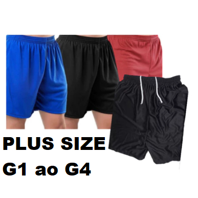 KIT 5 BERMUDA PLUS SIZE MASCULINA DRY FIT- ACADEMIA/CORRIDA/TREINO em Oferta na Shopee