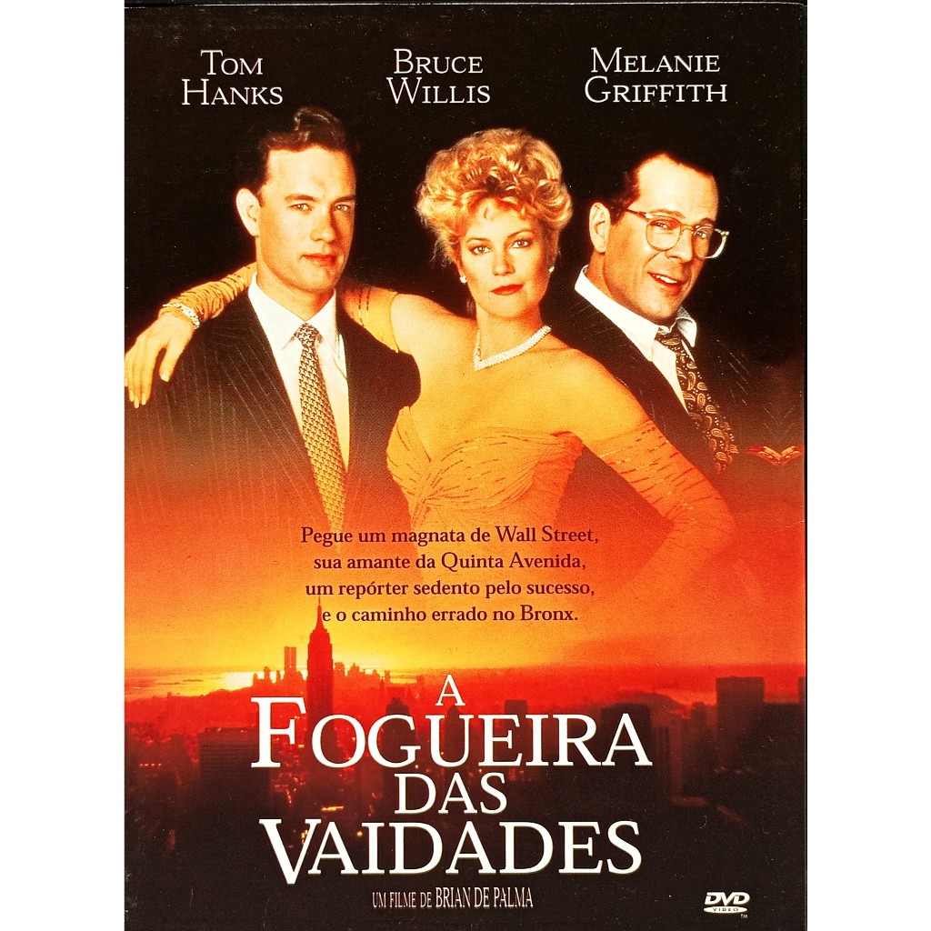 Dvd A Fogueira Das Vaidades - Brian De Palma - Tom Hanks