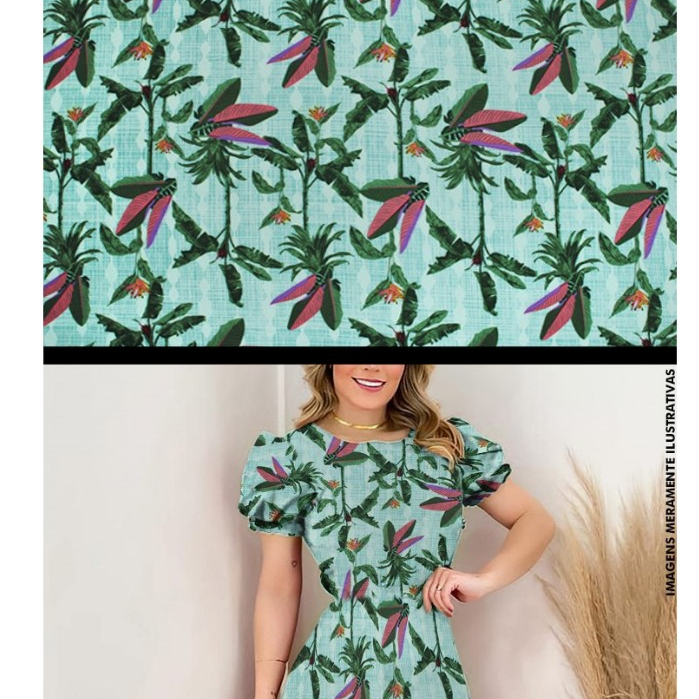 1 Metro de Tecido seda pluma estampado digital 1m x 1,50 várias estampas e o menor preço!