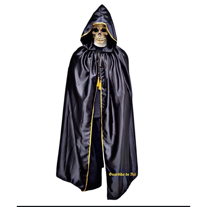 Capa Capuz Exu Caveira Rosa Caveira Tata Caveira Umbanda Candomble Quimbanda