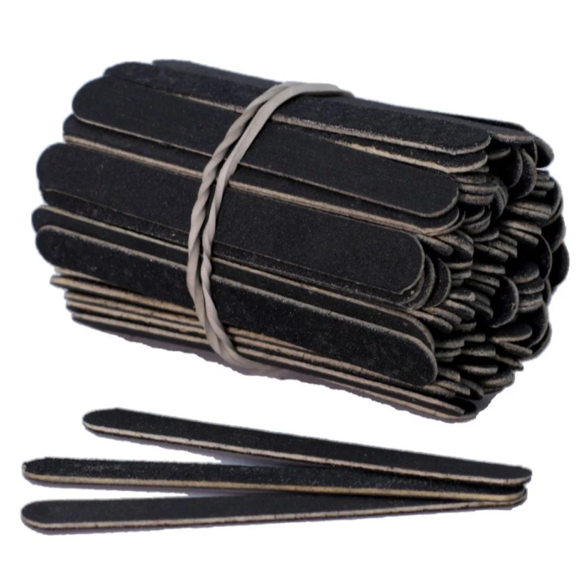 Lixa Mini Pop Preta 8cm com 100 unidades em Oferta na Shopee