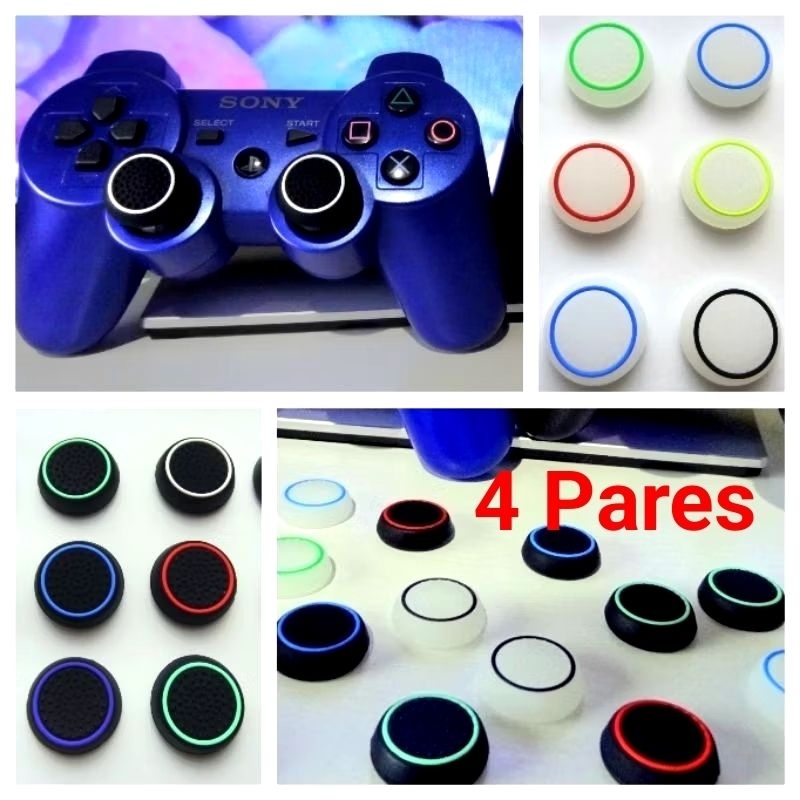 Pares Grip Protetor Controle/Joystick Analógico Playstation PS5 PS4 PS3 PS2 Xbox