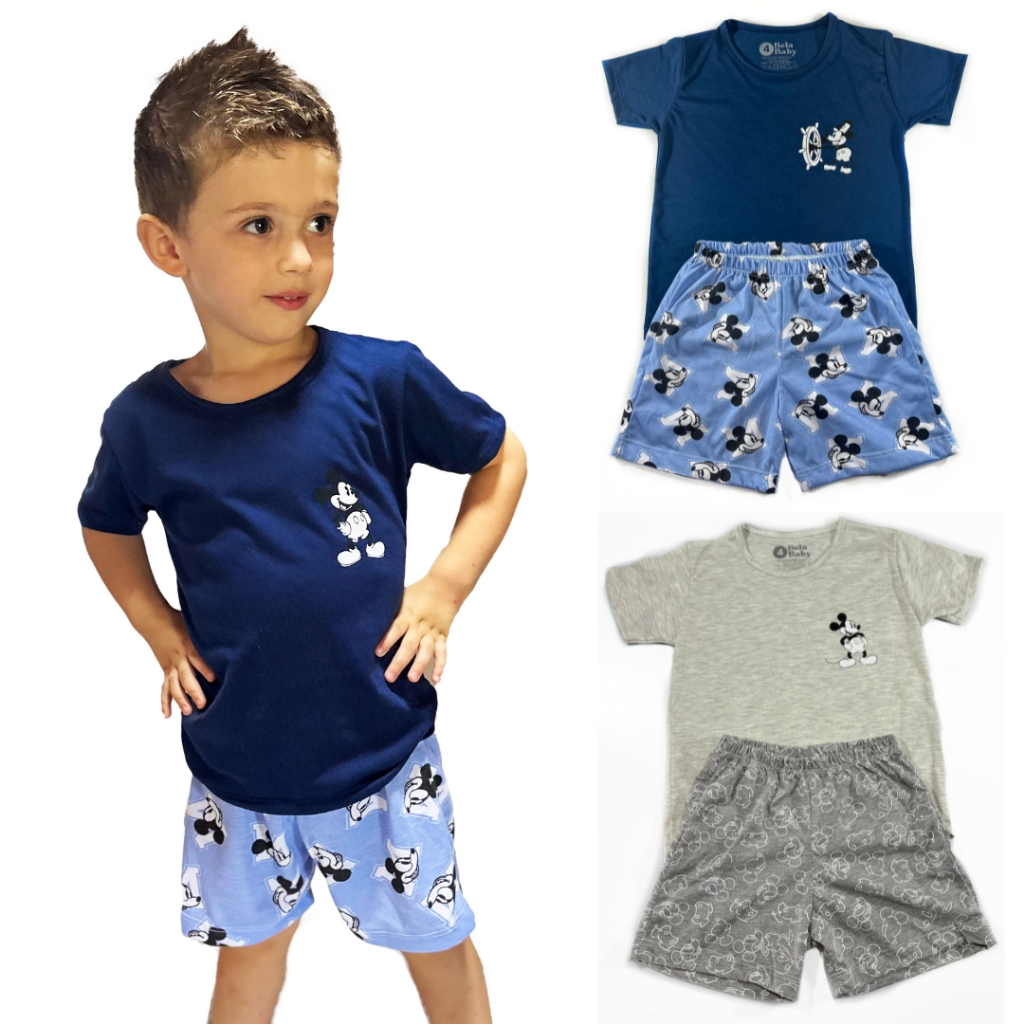 Kit com 2 Pijamas Infantis de 2 a 8 Anos