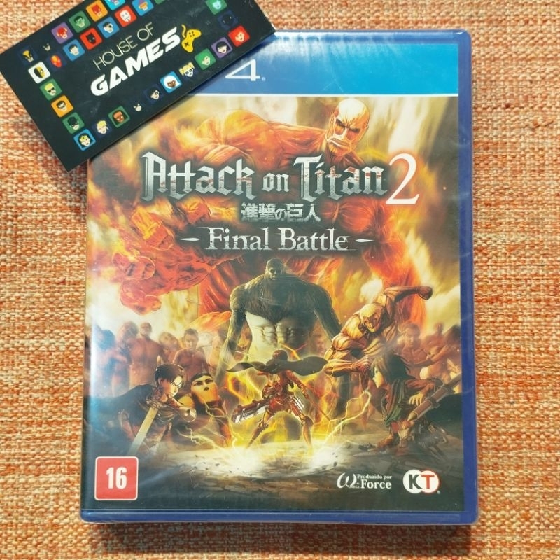 Game Attack on Titan 2 Final battle ps4 midia fisica lacrado novo original