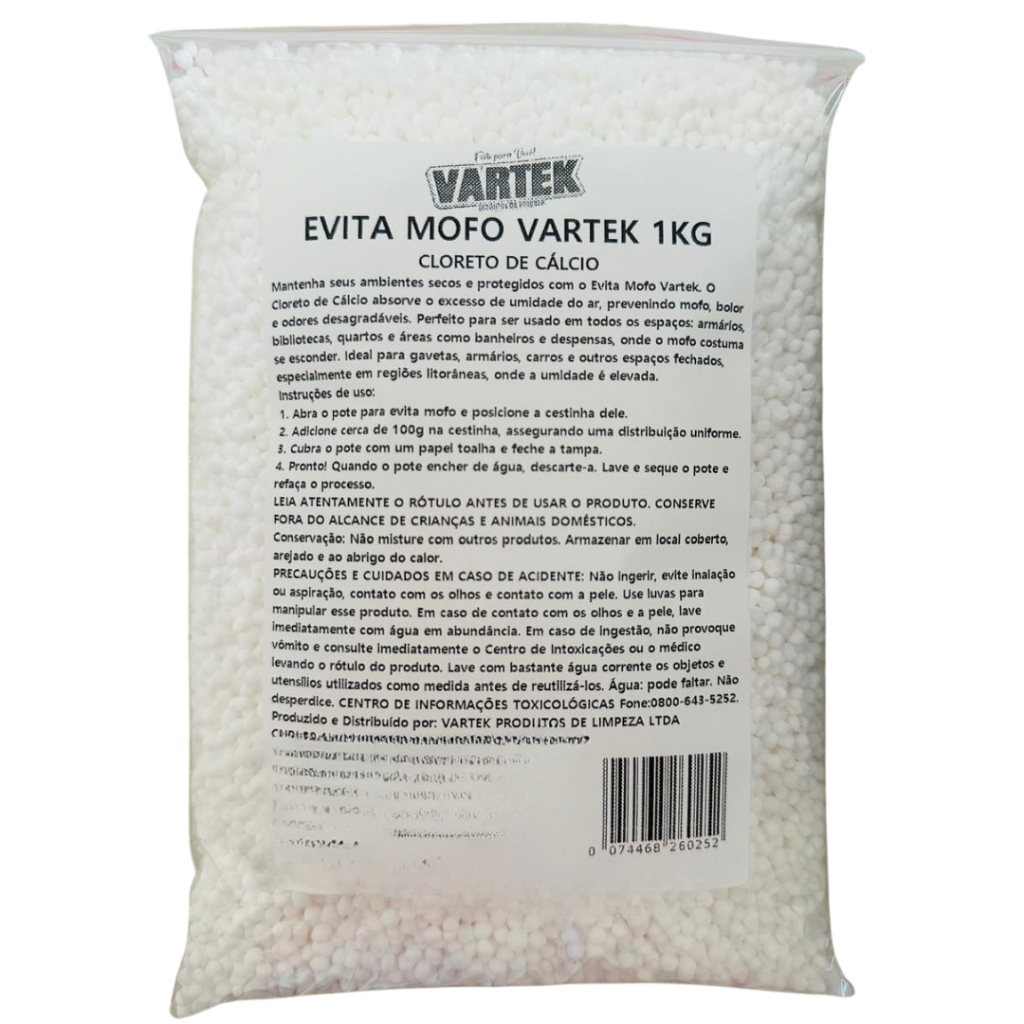 ANTI MOFO - EVITA MOFO PREMIUM VARTEK - Cloreto De Calcio Pérolas Bolinhas (REFIL) em Oferta na Shopee