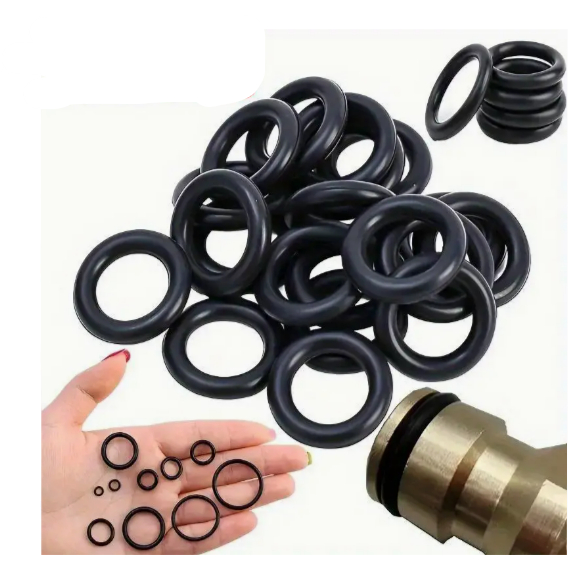 Anéis de Borracha o-Ring Resistentes a Óleo e Água, Tamanhos Variados p/ Aplicações Automotivas e Mecânicas, 5 unidades.