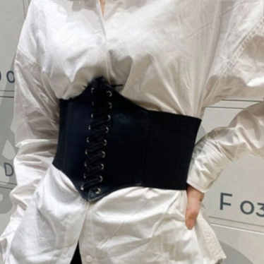 Cinto femenino Corset Gótico Escuro Lace Up Top Colheita Fino Couro Pu Top腰封
