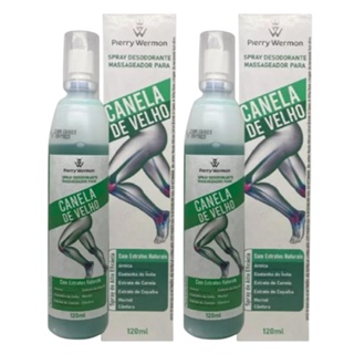 Kit 2 Spray Massageador Canela De Velho 120ml - Pierry Wermon em Oferta na Shopee