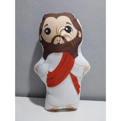 Jesus Ressuscitado 40 cm Naninha Tecido Macio Não Quebra Presente