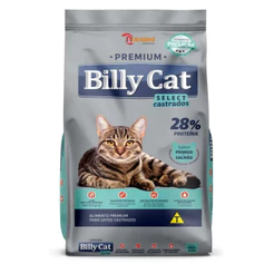 Ração Billy Cat Gatos Castrados Frango e Salmão 7kg