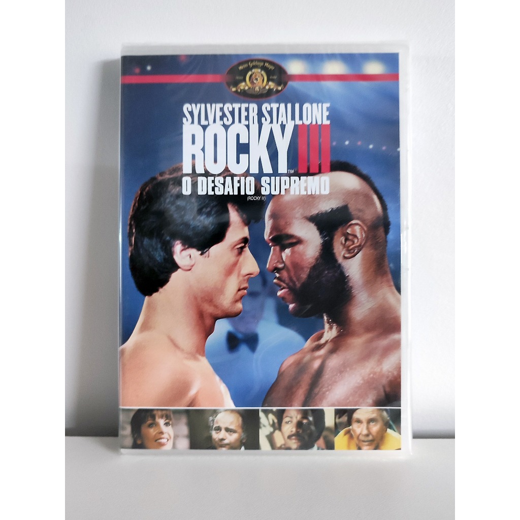 DVD Rocky III 3 - O desafio supremo - Sylvester Stallone - Talia Shire - Carl Weathers - Lacrado