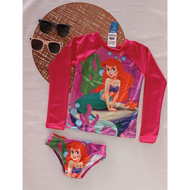 Conjunto Biquiní Infantil Proteção Solar Uv Blusa Maiô Biquíni
