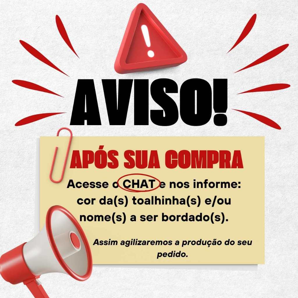 Toalha de Boca Personalizada p/ volta às aulas — imagem 2 de 2