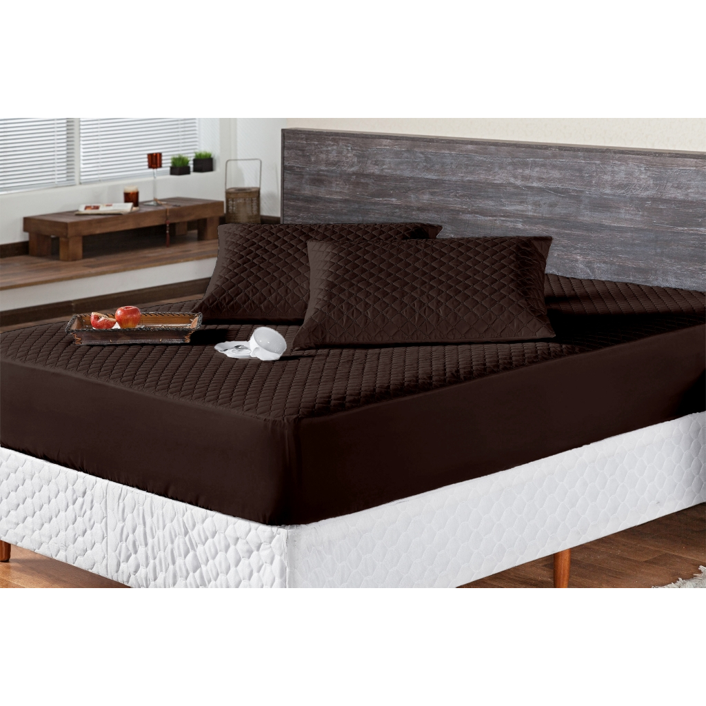 Lencol Impermeavel Matelado Elastico toda volta Casal/Solteiro/Queen/King/BERÇO Protetor com Fronha