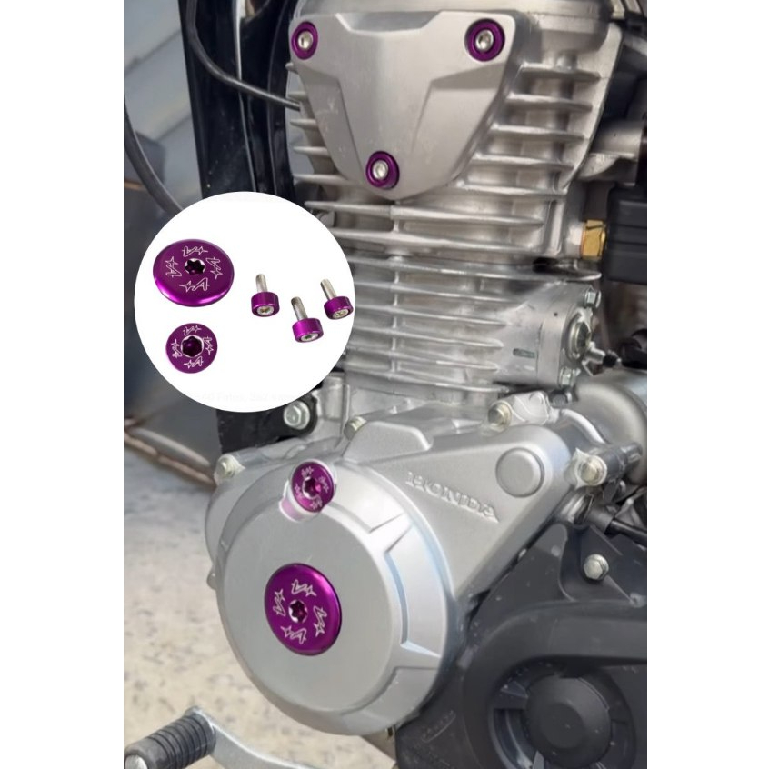 Detalhes do Tampa do magneto + 03 arruelas para motos- CG150/ CG160/ BROS/ XRE190