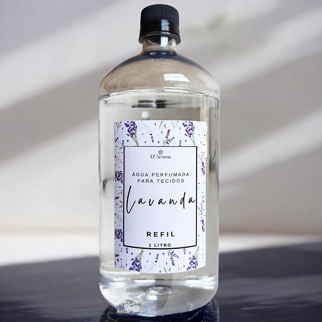 Refil 1 litro Água perfumada para ambientes e lençol várias fragrâncias