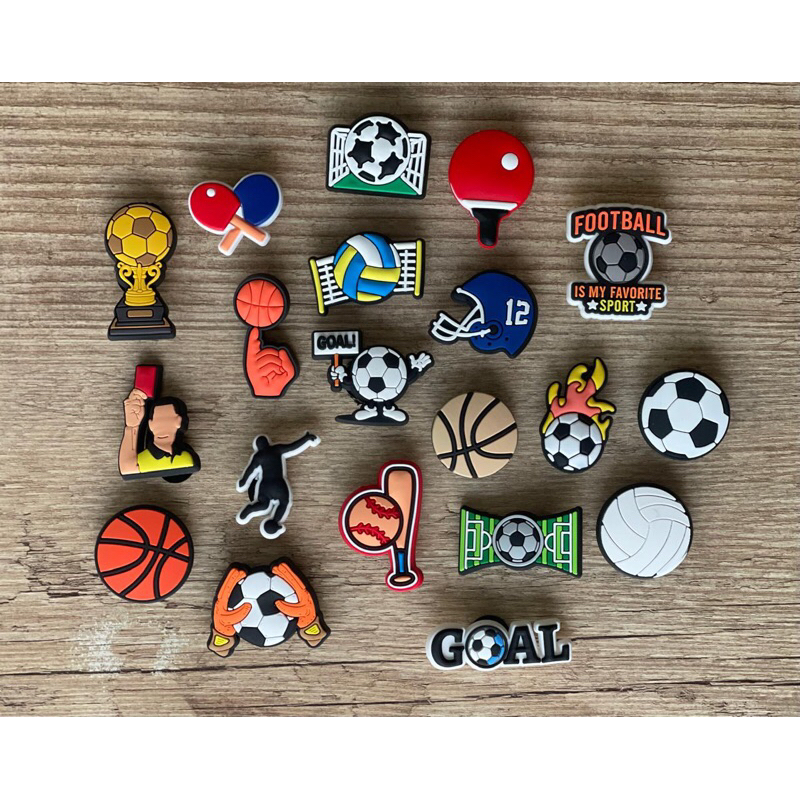 Apliques Emborrachados para Babuche - Esportes