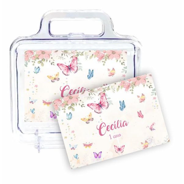 Adesivo Personalizados Tema Jardins das Borboletas Maleta Papel de Alta qualidade em Oferta na Shopee