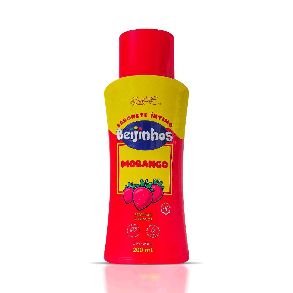 Sabonete Íntimo Feminimo Morango Beijinhos Proteção e Frescor 200ml Belkit