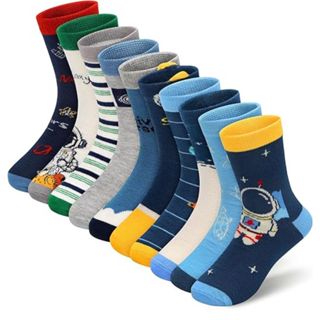 Kit Pares De Meia Infantil Cano Longo Menino 2, 4, 6, 8 e 12 anos Desenhos Divertidos Para Criança em Oferta na Shopee