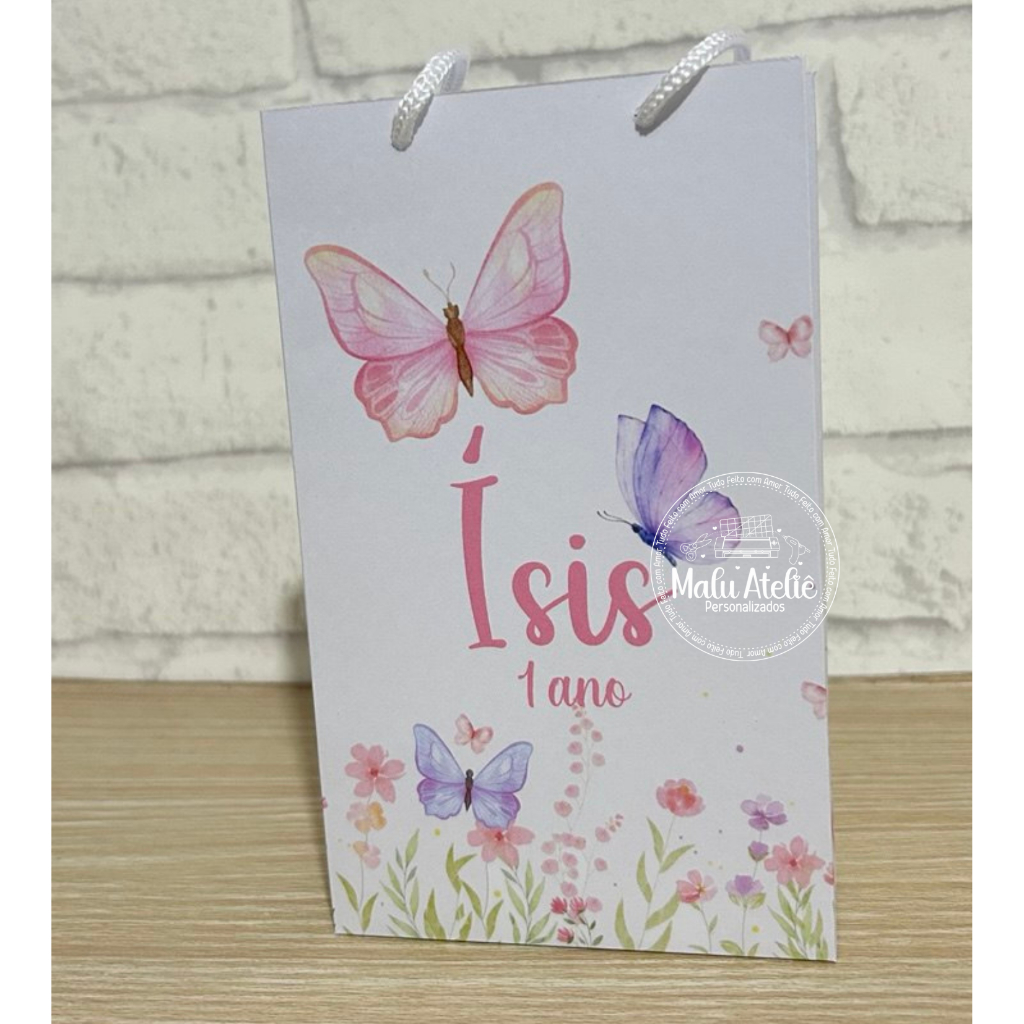 Sacolinhas Personalizadas Jardim Borboletas Lilás e Rosa com alça-PEGUE E MONTE-Todos os temas-gulo em Oferta na Shopee
