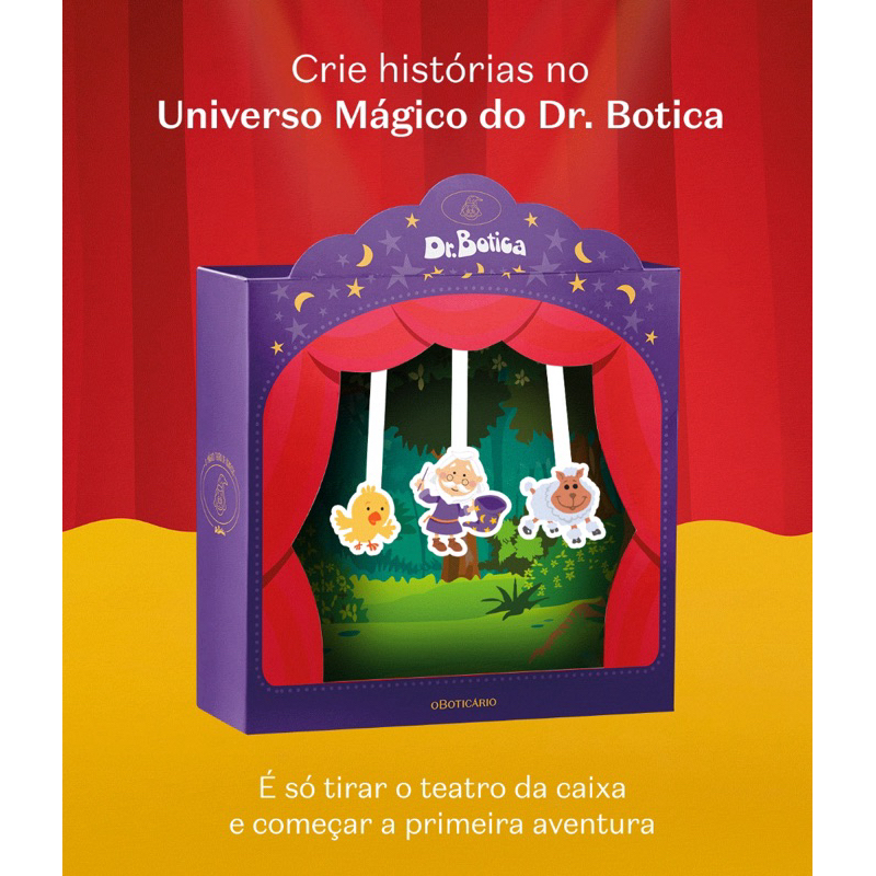 kit Dr. Botica O Mágico Teatro de Bonecos(2 itens)