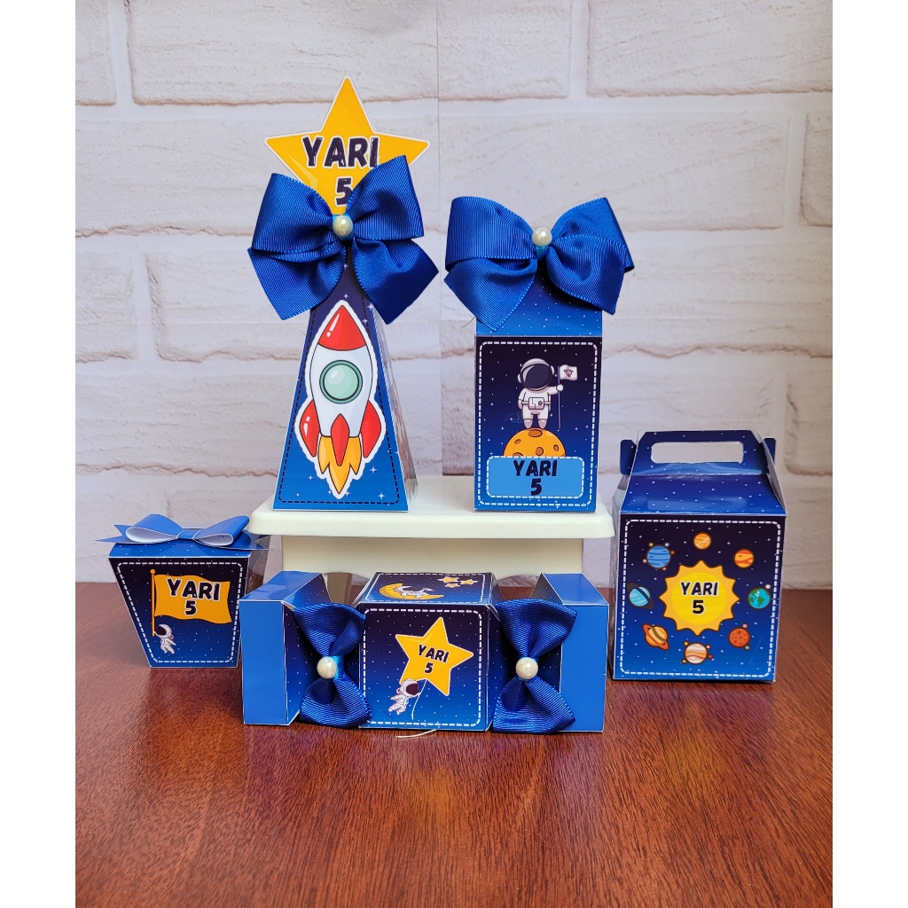 Kit festa - 20 lembrancinhas Personalizada astronauta - caixinhas personalizadas - Papelaria Personalizada