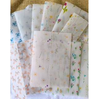 Envelope para convite com papel vegetal translúcido -  coleção flores do campo em Oferta na Shopee