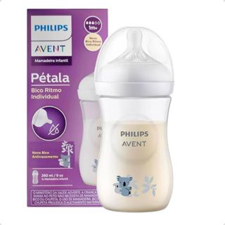 Mamadeira Pétala 3.0 260ml Coala Philips Avent Com Bico N3 Antivazamento em Oferta na Shopee