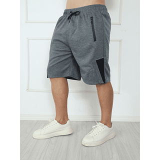 Bermuda  moletom masculina /Bolsos com ziper /Cintura elástica em Oferta na Shopee
