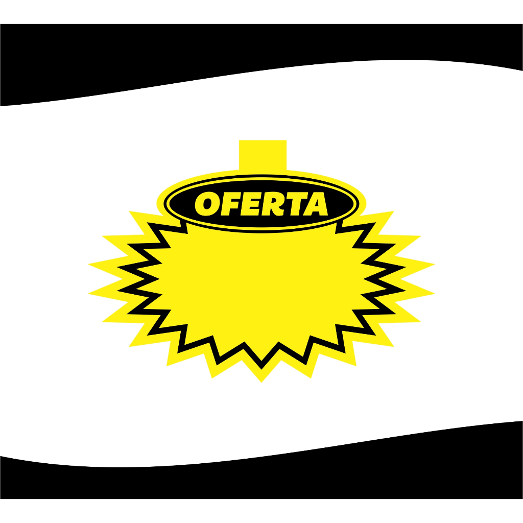 Cartaz BLACK 100 unidades - Splash Oferta Placa Display - Tamanhos 10x8cm / 17x13cm / 20x15cm em Oferta na Shopee