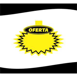 Cartaz BLACK 100 unidades - Splash Oferta Placa Display - Tamanhos 10x8cm / 17x13cm / 20x15cm em Oferta na Shopee