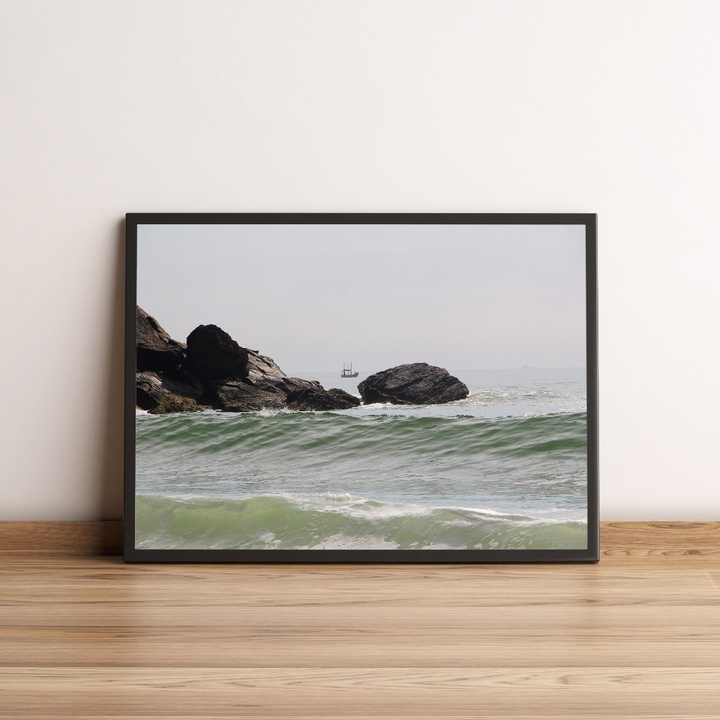 Quadro Ondas Do Mar Em Praia 62