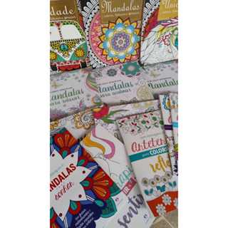 Feira De Livros Para Colorir anti estresse arteterapia várias editoras em Oferta na Shopee