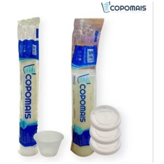 Pote Plástico 100ml com Tampa para sobremesa gelatina, Pudim ,sorvete - 100unid. em Oferta na Shopee