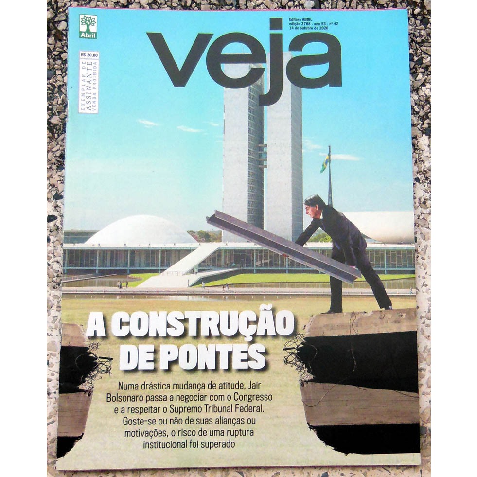 Revista Veja 2708 Bolsonaro Carla Bruni John Lennon Eddie Van Halen - 14 Outubro 2020