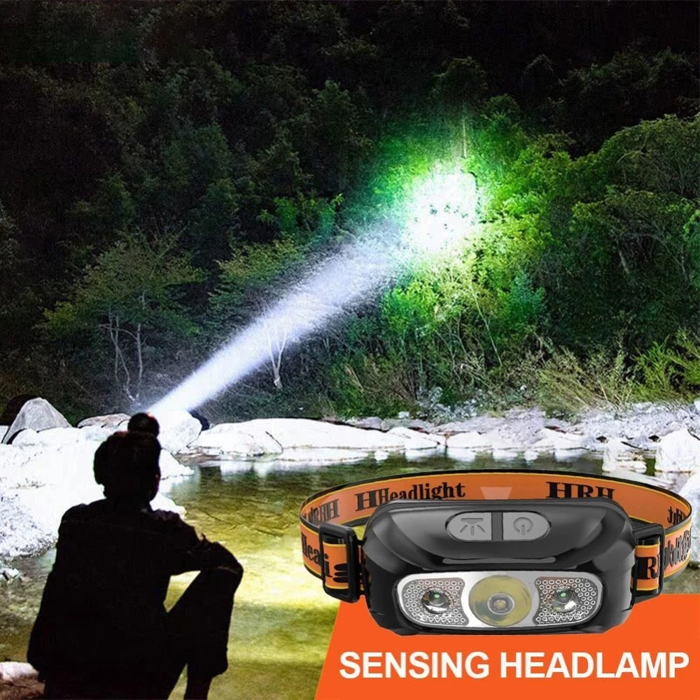 Imagem Lanterna Cabeça Premium Recarregavel Sensor Prova D'água