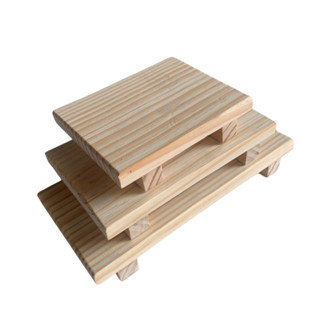 Trio De Bandejas Rústicas Madeira Pinus P, M, G Festa Porta Doces Casa Decoração Café em Oferta na Shopee