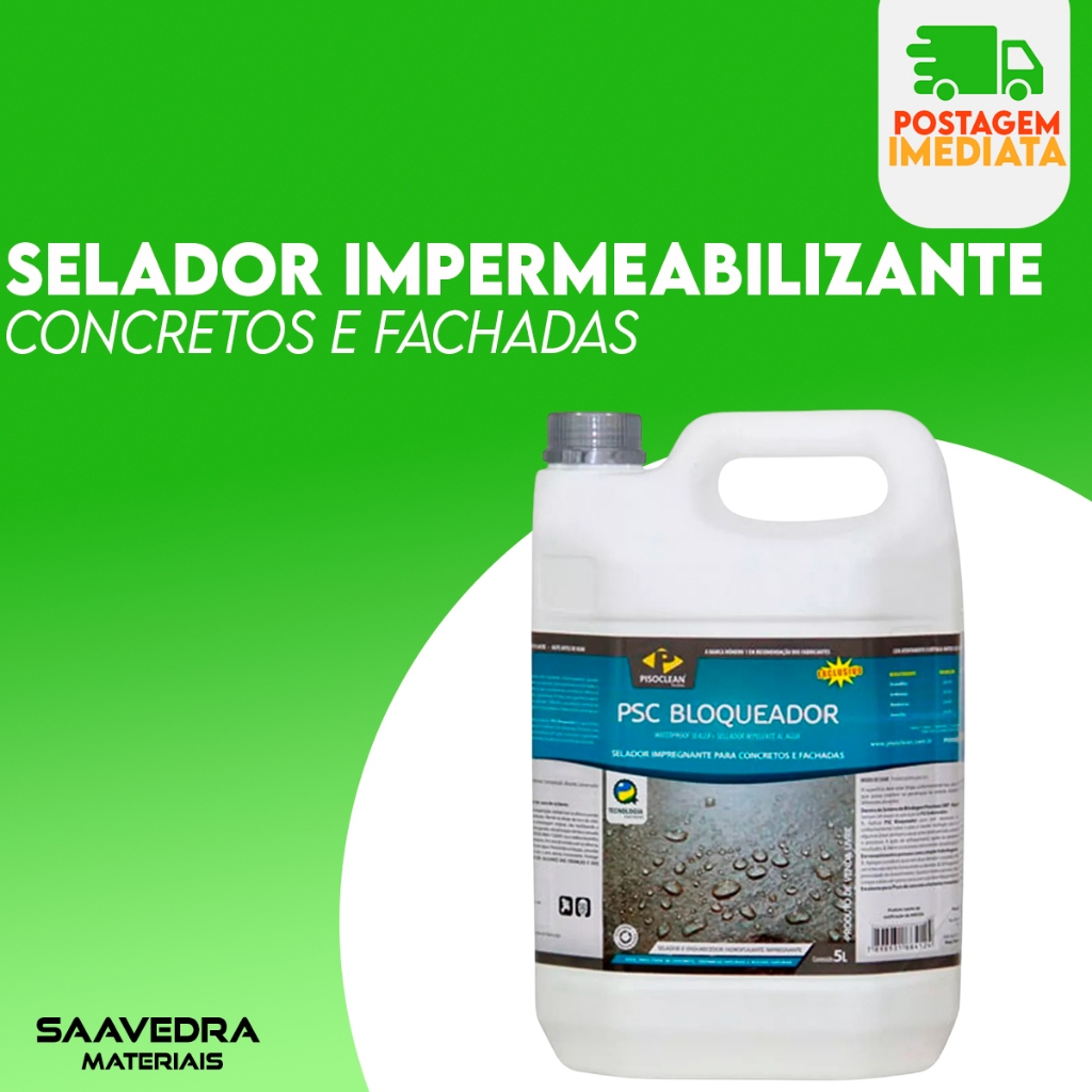 PSC Bloqueador Impermeabiliza Selador Hidrofugante Pisoclean 5L